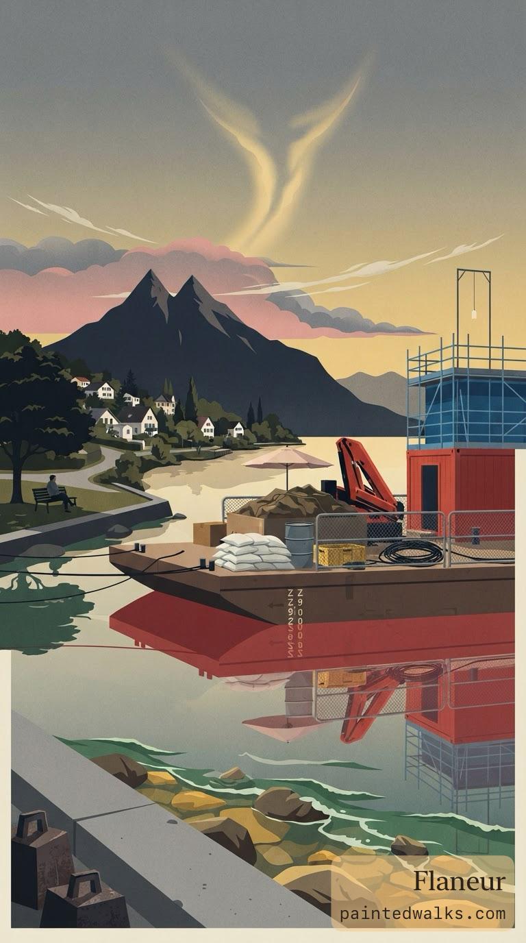 The same evening as a travel poster